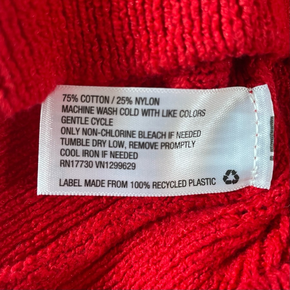 Knox Rose Women's Lively Red Short Puff Sleeve Sweater Christmas 2X NEW - Picture 6 of 6